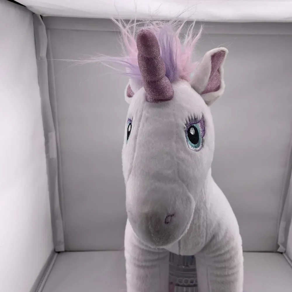 Build A Bear Fairy White &‎ Pastel Rainbow Unicorn Plush Toy 15